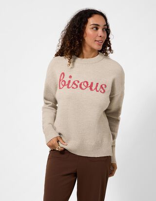 Trui - Jacquard - Roze