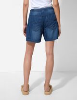 Jeansshorts - Elastischer Bund - blau