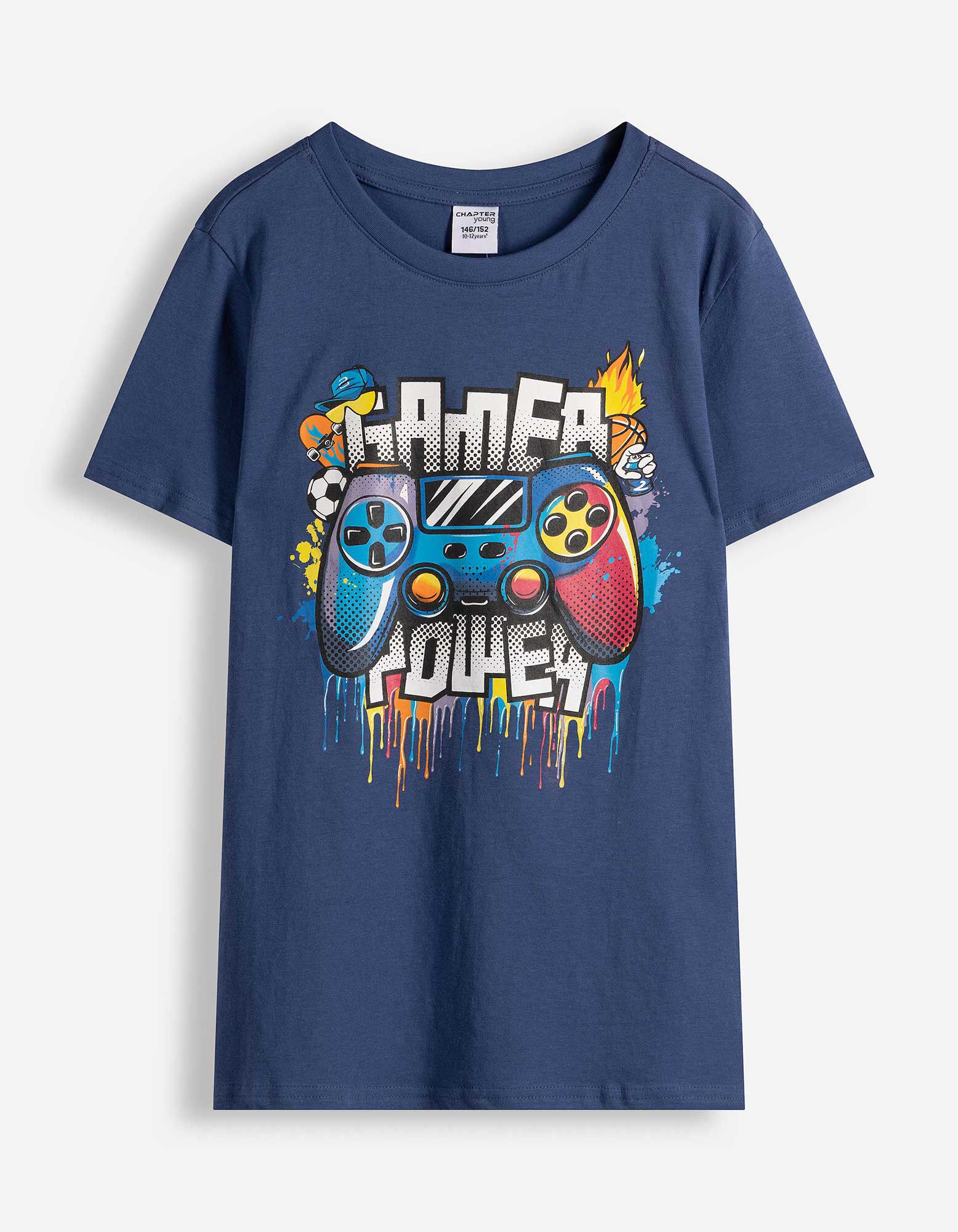 Tričko - Předn&iacute; tisk - Tmavě modr&aacute;