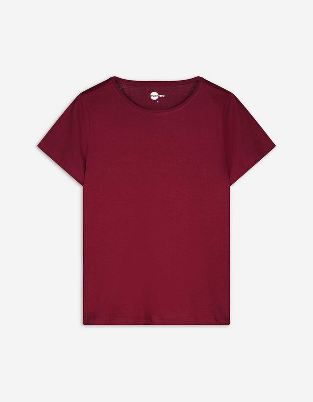 T-shirt - Basic - rosso scuro
