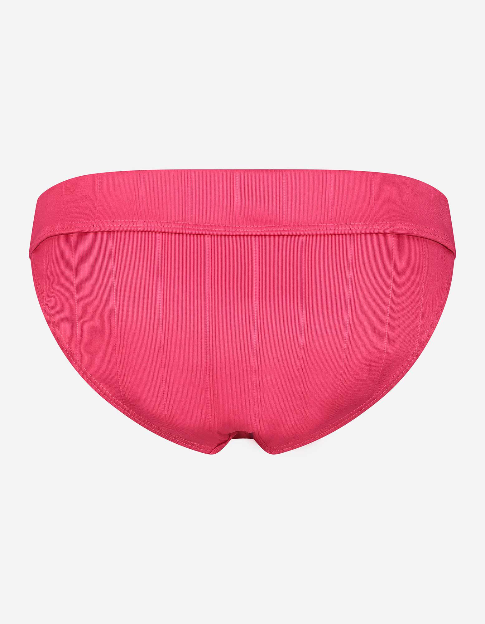 Slip de bikini - Ceinture &eacute;lastique - rose