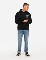 Hoodie - Afdrukken achteraan - zwart