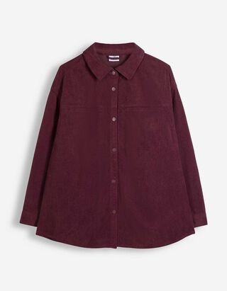 Hemdbluse - Aufgesetze Taschen - Lila