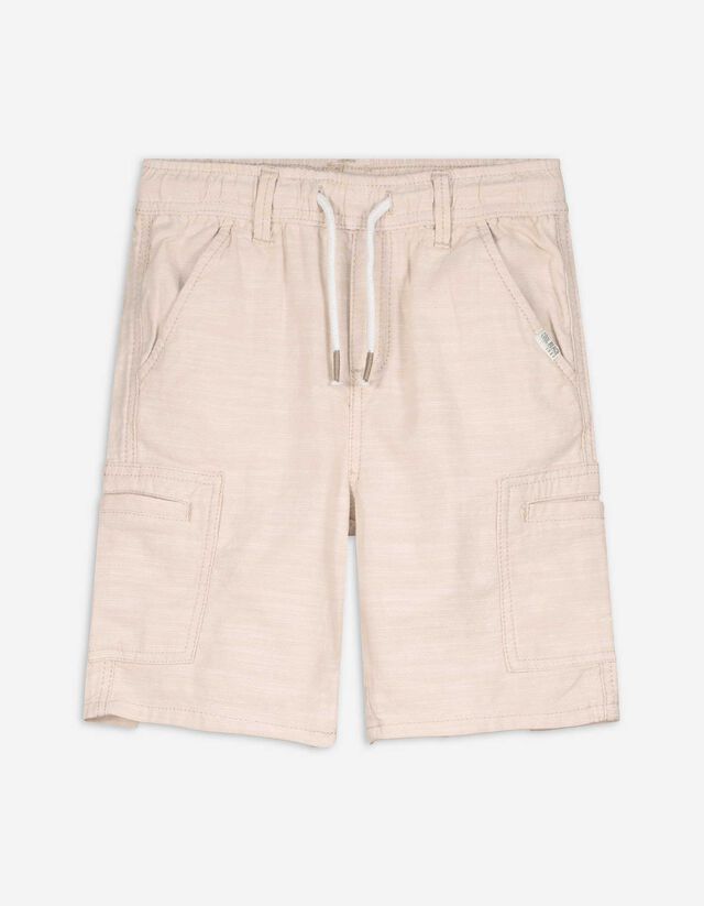 Shorts - Aufgesetze Taschen - beige