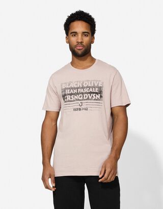 T-Shirt - Print - beige
