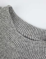 sweter - mieszanka wiskozowa - szary