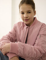Kurtka szkolna - zamek błyskawiczny - rozowy