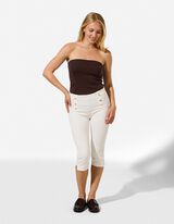 Bustier - Tube-Collar - Dunkelbraun