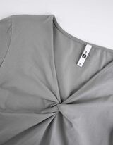 Majica dugih rukava - Ukrasni čvor - zelena