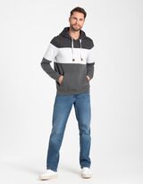 Kapucnis felső - Kenguruzseb - s&ouml;t&eacute;tsz&uuml;rke