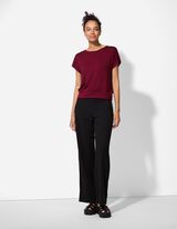 Tričko - Směs s visk&oacute;zou - tmave cerven&aacute;