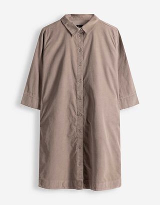 Kleid - Cord - beige