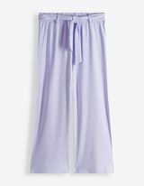 Culotte hlače - Remen na vezanje - Pink