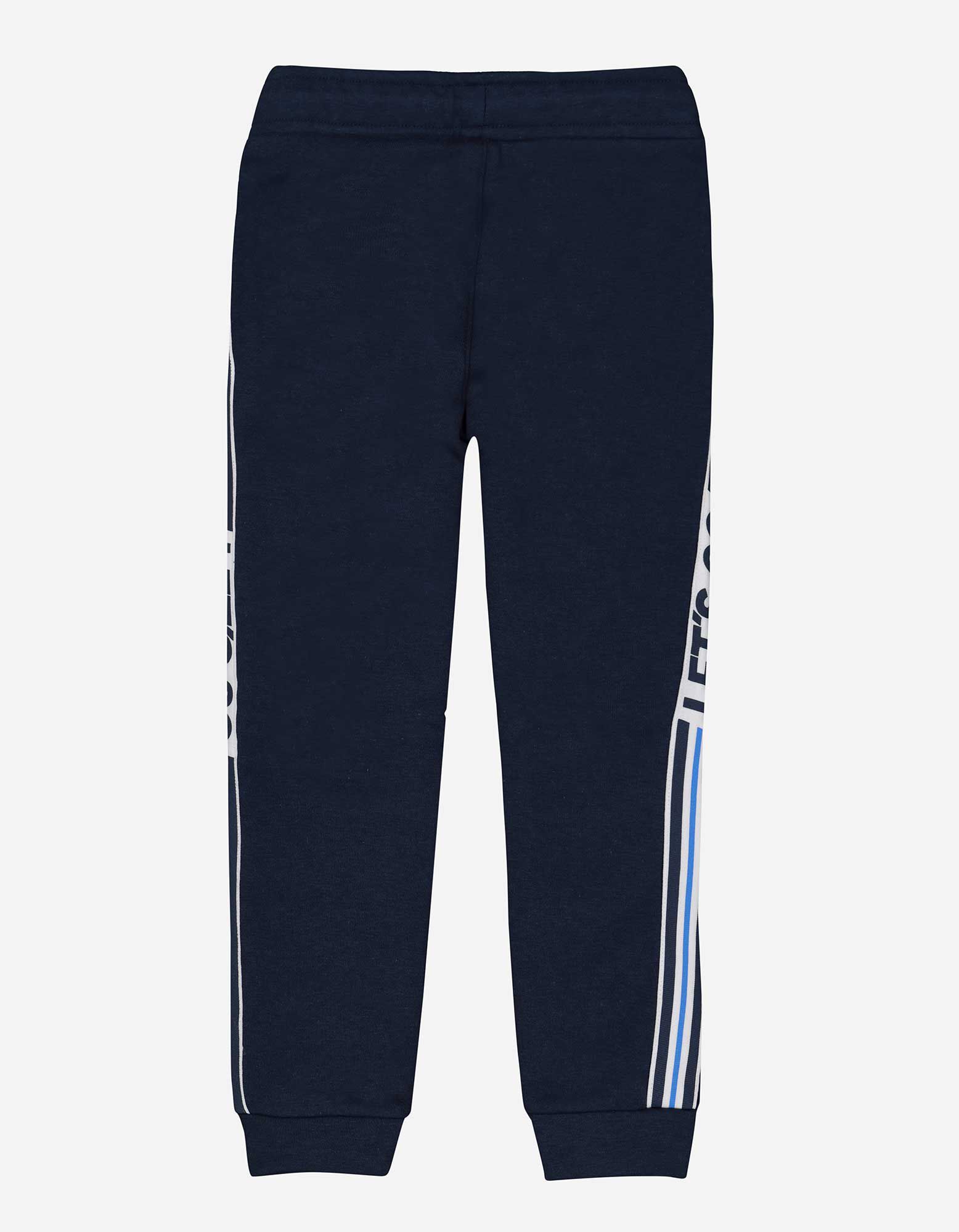 Rayures contrastantes - Bleu fonc&eacute;