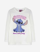 koszulka z długim rękawem - Lilo i Stitch - bialy