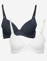 T-shirt-bh - Set van 2 - donkerblauw