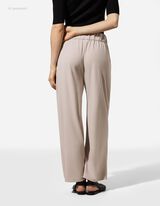 Hose - Elastischer Verschluss - beige