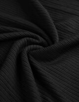 Tričko s dlh&yacute;mi ruk&aacute;vmi - Mockneck - cierna