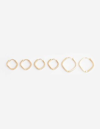 Ohrringe - 3er-Pack - Goldfarben