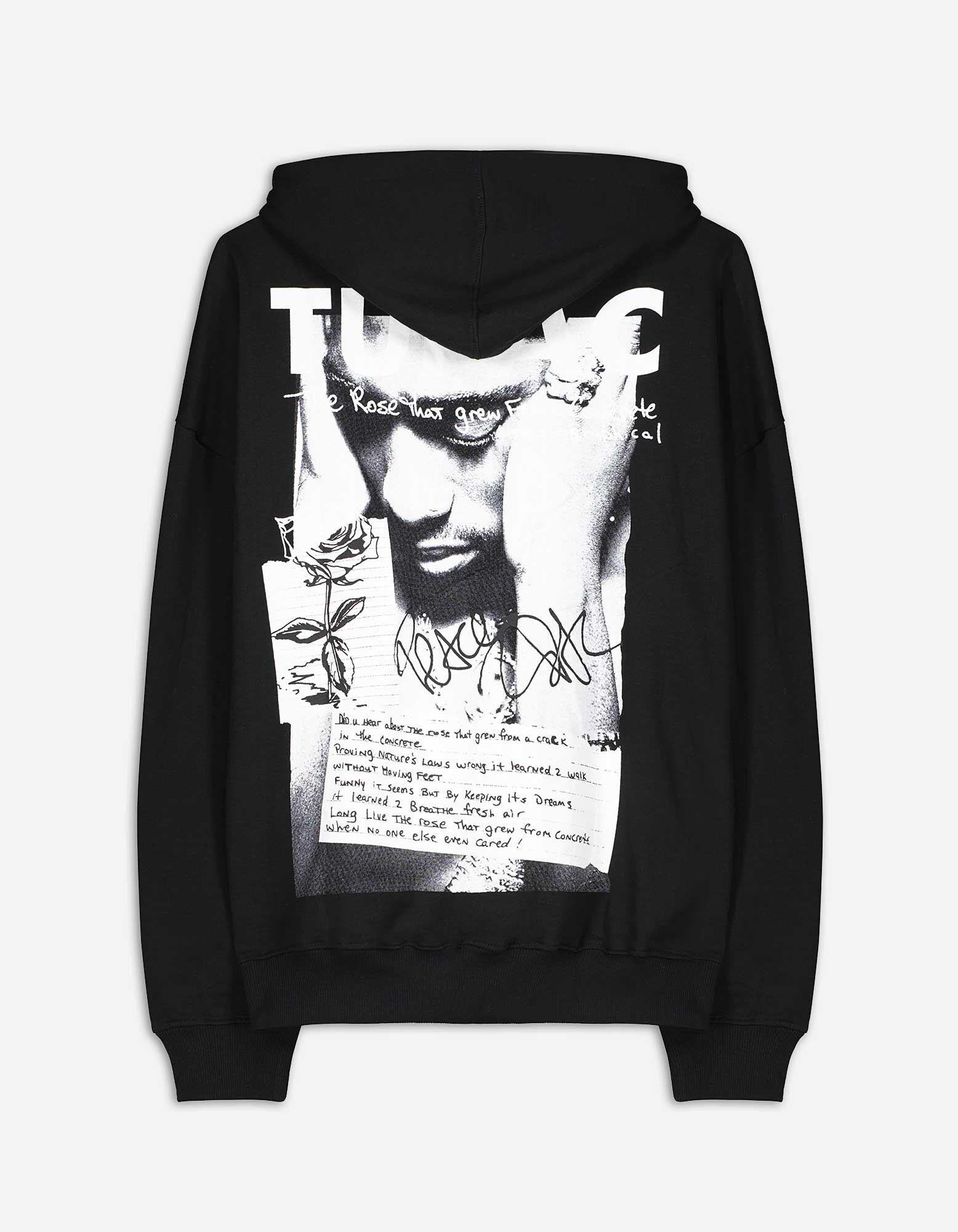 Bluză cu glugă - 2Pac - Negru - Takko Fashion