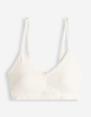 Bustier - Pointelle - wit