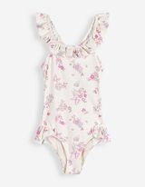 Badeanzug - Strukturiertes Material - wei&szlig;