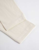 Majica dugih rukava - Slovni print - bela