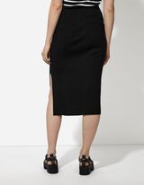 Gonna a maglia - Lunghezza al polpaccio - nero