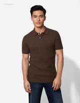 Poloshirt - einfarbig - dunkelbraun