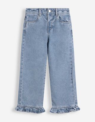 Jeans - Volants - Hellblau