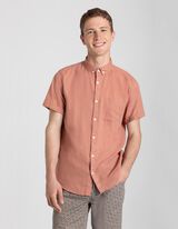 Srajca - Lanena mešanica - svetlo rjava