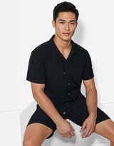 Hemd - Baumwolle - schwarz