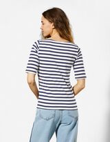 T-Shirt - Streifen - dunkelblau