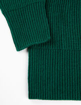 Pleteni pulover - ka&scaron;mir - tamno-zelena