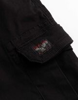 Cargohose - Knopf- und Rei&szlig;verschluss - schwarz