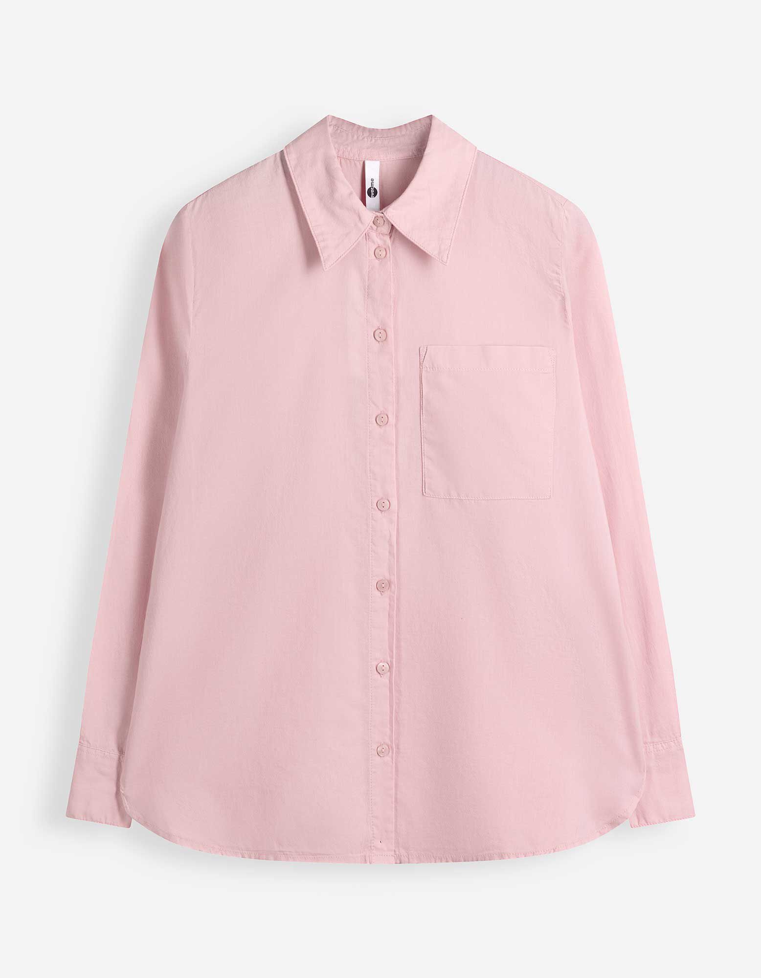 Overhemdblouse - Zachte touch - Lichtroze