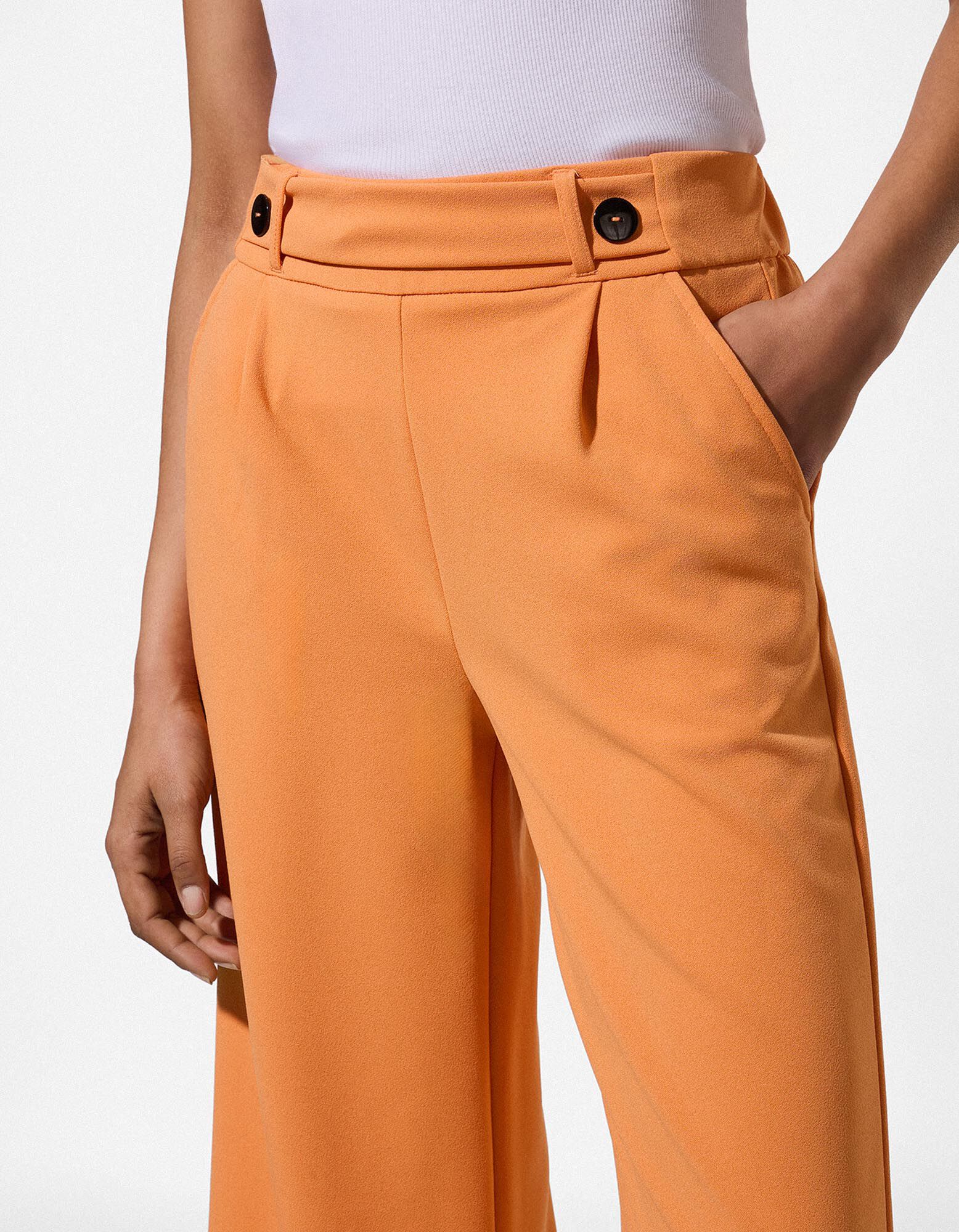 Broek - Elastische sluiting - Roestbruin