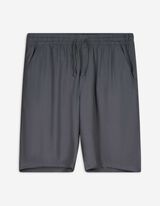 Short - Lin mélangé - Bleu foncé