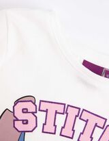 koszulka z długim rękawem - Lilo i Stitch - bialy