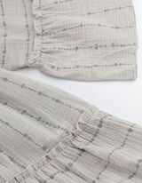 Maxi-jurk - Mousseline - beige