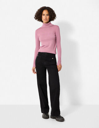 Jeans - Hoge taille - Zwart