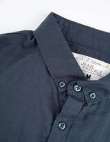 Camicia - Misto lino - blu scuro