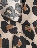 Bluse - Allover-Muster - hellbraun