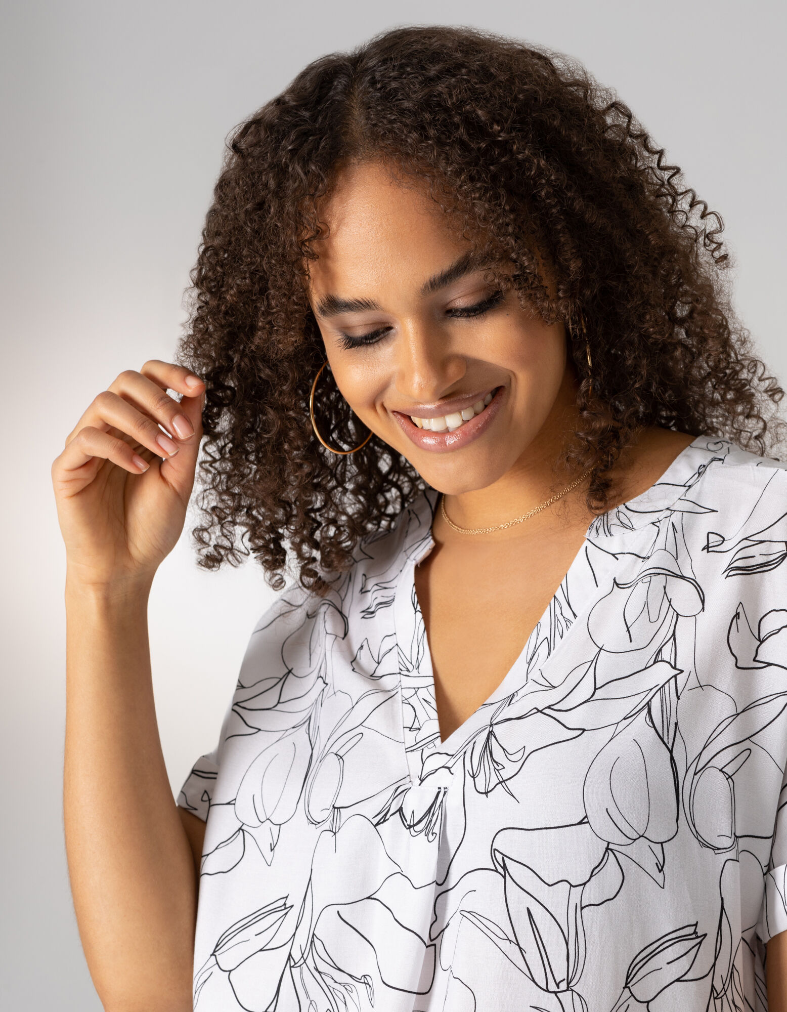 Haut en dentelle - Viscose - blanc