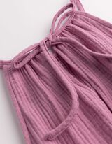 Blusentop - einfarbig - lila