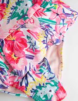 Jednodielne plavky - Volány - biely