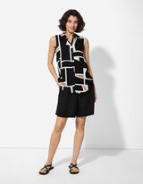 bluza - Print po čitavoj povr&scaron;ini - crna