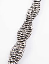 Naszyjnik - ozdobne kamyki - bronz