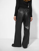 Broek - Imitatieleer - zwart