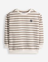 Sweatshirt - Strepen - Taupe